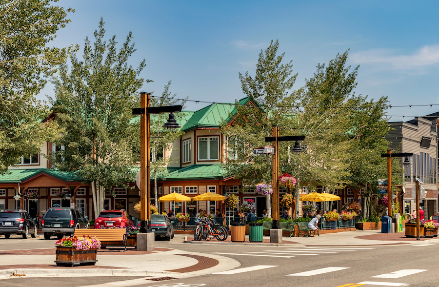 Charming Frisco Main Street in the summer