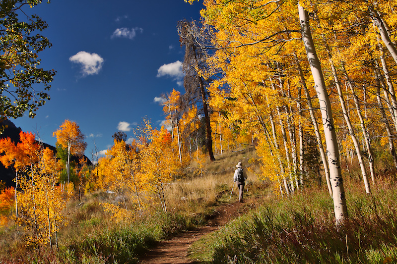Summit County hiker among fall colors