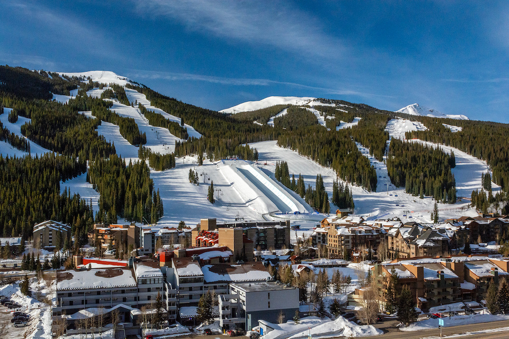 Base area and halfpipe at Copper Mountain